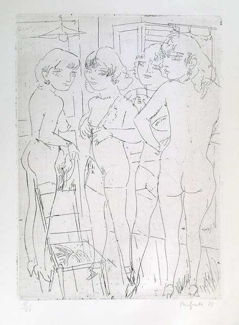 Alberto Manfredi, a group of women
